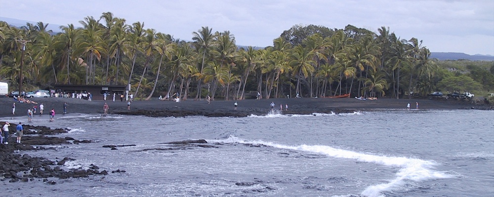 Punaluu Black Sand Beach Hawaii