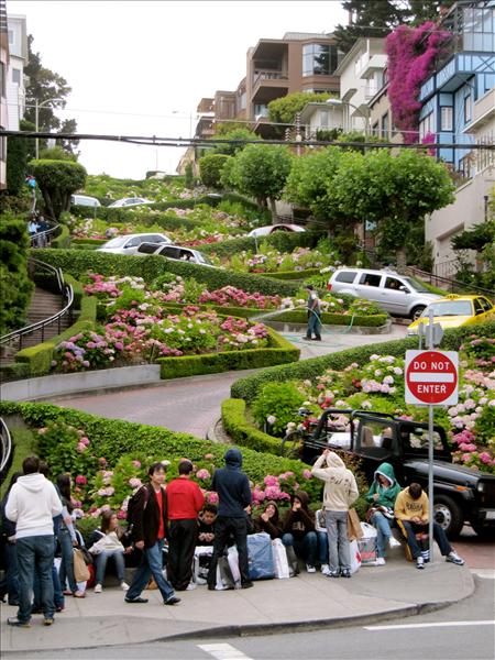 Lombard Street - World's most bendy road?